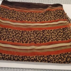 2 Chic Cheetah Print Oblong Scarf
